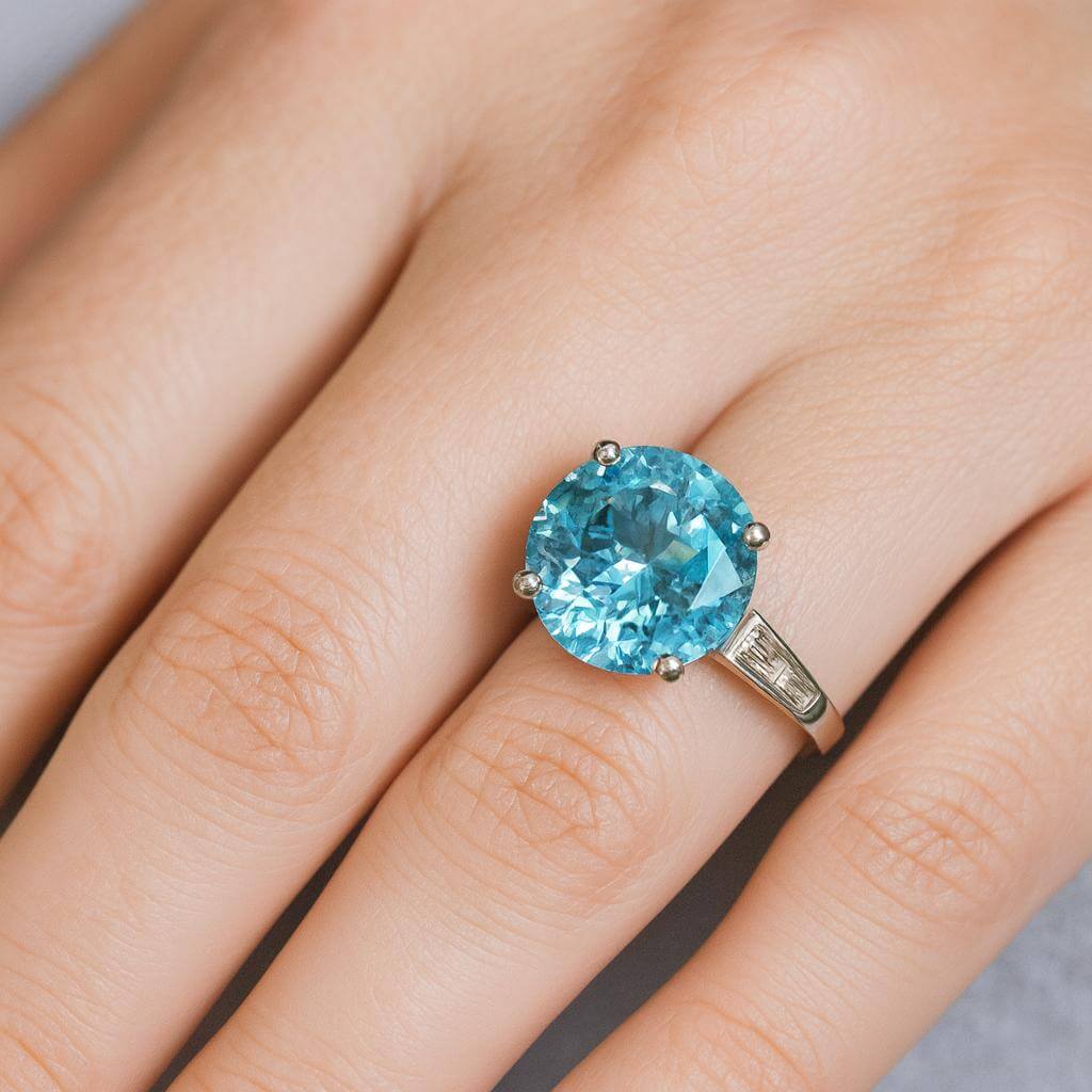 אקוומרין ויהלומי באגט – שיק נצחי-2